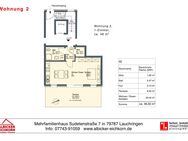 1 Zi. EG mit Terrasse ca. 48 m² - Wohnung 2 - Sudetenstr. 7, 79787 Lauchringen - Neubau - Lauchringen