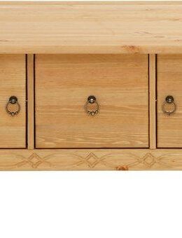 Home affaire Couchtisch Indra, aus massiver Kiefer, FSC®, mit Stauraum, dezentes Ornament