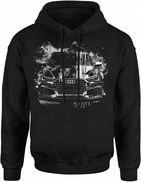 AUDI HERREN KAPUZENPULLOVER MIT S-LINE PRINT – SCHWARZ - Wuppertal