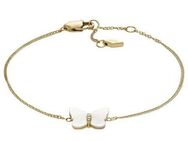 Fossil Armband Schmetterling, JEWELRY, JF04425710, mit Zirkonia (synth) - mit Perlmutt