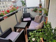 helle sanierte Altbau-3-Zimmer-Wohnung mit großem Balkon in zentraler Lage - Freiberg