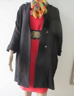 NEU mit ETIKETT * Edel * Business * Freizeit * Sommer * Übergang * Stoff * Etui * Kurz- Mantel oder Long Jacke ''STEFFEN SCHRAUT'' Gr. 34- 36/ XS- S * Oversize * schwarz * Gothic * - Riedlingen