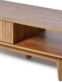 Jahnke Couchtisch WAVE COFFEE SK (1-St), Couchtisch, Retro-Stil, Stauraum, Fronten in raffiniertem Wellendesign