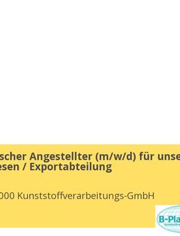 Kaufmännischer Angestellter (m/w/d) für unser Auftragswesen / Exportabteilung - Aurich