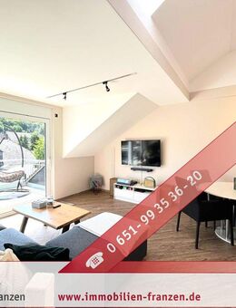 Kenn: aufwändig sanierte, energieeffiziente und helle Dachgeschosswohnung mit Balkon - ideal für Paare ! - Kenn