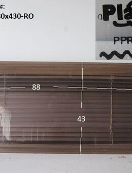 Wohnwagenfenster Planet PPRG-X D557 ca 88 x 43, ROLLO INTEGRIERT, Fendt / Tabbert, braun - Schotten Zentrum