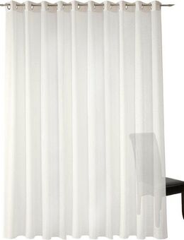 Neutex for you! Vorhang Kiss (1 St), Ösen, halbtransparent, Jacquard, Uni in natürlicher Optik, nach Maß