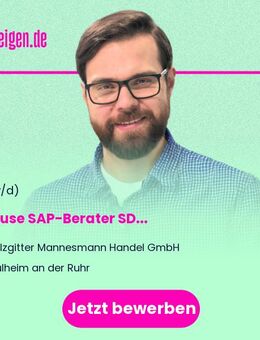 Inhouse SAP-Berater SD (w/m/d) - Mülheim (Ruhr)