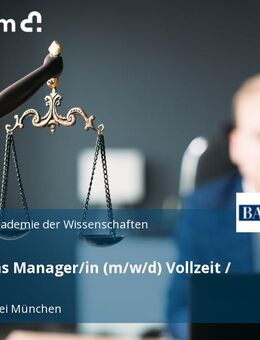 Operations Manager/in (m/w/d) Vollzeit / Teilzeit - Garching (München)