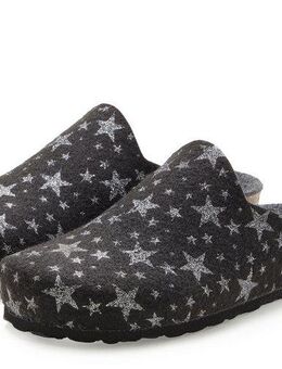Vivance Pantolette, Clog, Pantoffel, Hausschuh aus Filz mit wärmenden Korkfußbett & Sternenprint