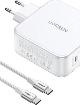 UGREEN Nexode USB-A+2*USB-C 140W GaN Fast Charger+USB-C Cable Laptop-Ladegerät