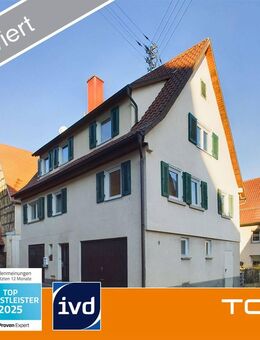 Zwischen Fachwerk & Feldern - Einfamilienhaus mit denkmalgeschützter Scheune in Aurich - Vaihingen (Enz)