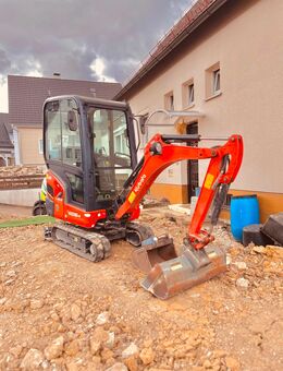Minibagger Vermietung - Mieten - Bagger - Kubota 1,6T - Heubach