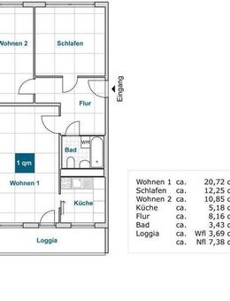 Attraktiv! Interessante 2-Zimmer-Wohnung (WBS) - Dresden