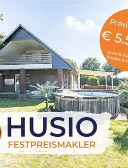 Ein- bis Zweifamilienhaus mit überdachter Terrasse, Loggia und großem Grundstück in ruhiger Wohnlage - Krüzen