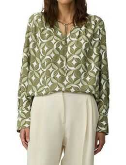 s.Oliver BLACK LABEL Langarmbluse mit Faltendetails