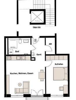 Für den Einsteiger : Helle 2 Zi. Neubauwohnung mit Balkon - Fürth