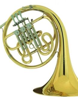 Meister Hans Hoyer B - Waldhorn, Mod. 702 L, Neuware mit Rucksack - Leichtcase - Hagenburg