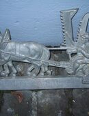 Wandbild, Relief, Kunst, Plastik, Ofenbild, Motivtafel Zinnguss. in 72516