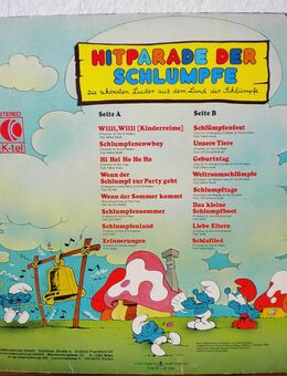 Hitparade der Schlümpfe-Vinyl-LP,K-tel,1980,ohne Poster - Linnich