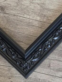 Leerrahmen Bilderrahmen-Holz-Barock-Sondermaße-alle Größen möglich 409 Schwarz - Holzminden