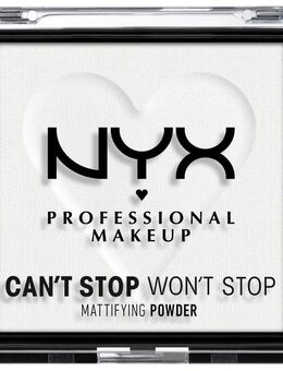 NYX Puder Professional Makeup CSWS Mattifying Powder, Verschmiert nicht, deckt zuverlässig, setzt sich nicht ab, mattierend.
