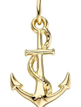 JOBO Ankeranhänger Anhänger Anker, 333 Gold