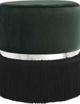 Kayoom Sitzhocker Hocker Rebecca 825, Sitzpouf in runder Form,mit samtigem Bezug (1 St), pflegeleicht, modern, vielseitig verwendbar, Sitzfläche gepolstert
