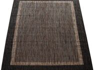 Paco Home Teppich Illusion 325, rechteckig, Höhe: 5 mm, Flachgewebe, meliert, mit Bordüre, Outdoor geeignet, UV-beständig