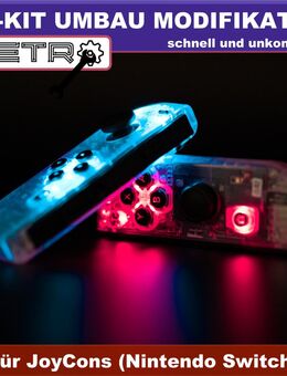 Nintendo Switch LED Kit Umbau für JoyCon Controller - Beleuchtung - Hainichen Zentrum
