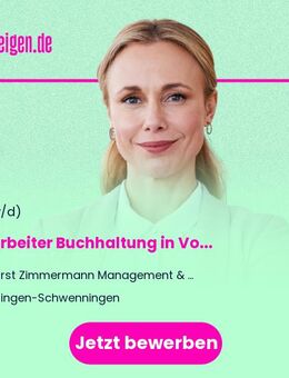 Mitarbeiter Buchhaltung (m/w/d) in Voll- oder Teilzeit - Villingen-Schwenningen