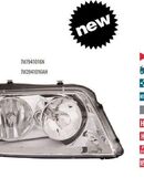 SCHEINWERFER RECHTS H7 H1 VW SHARAN 7M8 SEAT ALHAMBRA 7M7941016N in 44319