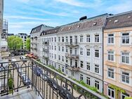 Charmante Eigentumswohnung mit Süd-Balkon im Jugendstil-Altbau - Hamburg