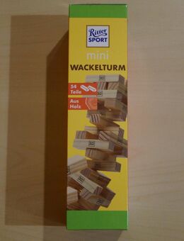 Familienspiel: Wackelturm Mini Ritter Sport Jenga Spiel (NEU&OVP) - Obermichelbach