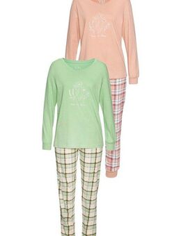 Vivance Dreams Pyjama (Set, 2 Stück) Elastische Rippbündchen