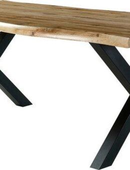 Jockenhöfer Gruppe Essgruppe Marlon, Sitzgruppe, (Set, 6-tlg, Tisch, Bank und 4 Stühle), Tischplatte und Bank Wildeiche, Stuhl anthrazit