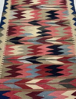 kelim schurwolle handgewebt teppich läufer teppich 273x135cm - Hamburg Altstadt