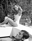 Romy Schneider und Alain Delon Swimmingpool, Mini Poster 20x30 cm glänzend in 29227