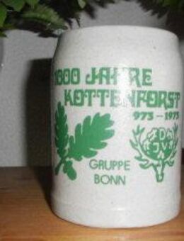 Deutscher Jagdverband DJV Bierkrug Steingut Gruppe Bonn Kottenforst 973 -1973 - Bottrop