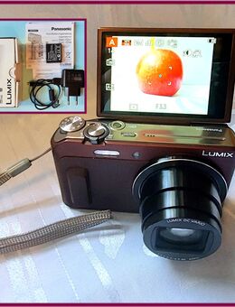 📷 Digitalkamera Panasonic Lumix DMC-TZ58 OVP braun Wi-Fi 20x Zoom komplett mit Karton und Zubehör Tulpenstolz Digital Kamera Selfie - Hamburg