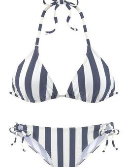 Venice Beach Triangel-Bikini mit gewebten Streifen