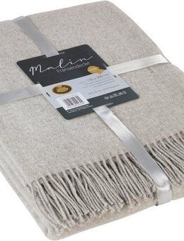 Wolldecke Fransendecke Malin Uni, Gözze, mit Fransen