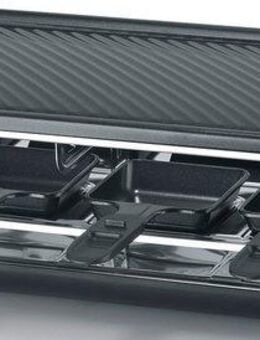 Severin Raclette Black Line Lite RG 2365, 8 Raclettepfännchen, 1400 W, Raclette-Grill