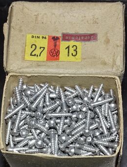 Holz Halbrund Schlitzschraube 2,7x13mm DIN 96 Restauration antik - Spraitbach