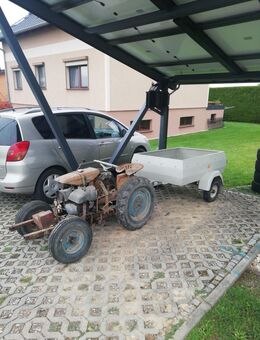 Scheunenfund Eigenbautraktor mit Anhänger HP280 - Geringswalde