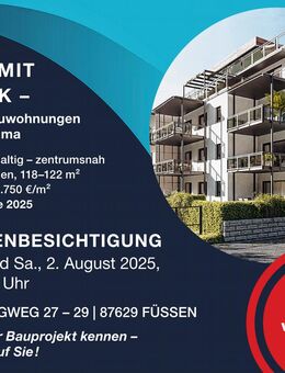 Helle 4-Zimmer-Wohnung mit Blick ins Grüne - Füssen