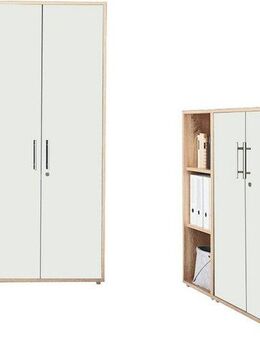 BMG Möbel Büromöbel-Set TABOR 4 hoch, (Set, 2-tlg)