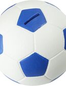 HMF Spardose Fußball Lederoptik Ø15cm blau/weiß #4790-05 in 75217