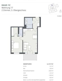 2-Zimmer-Neubauwohnung im 3. OG mit Balkon & Ankleide - Solingen (Klingenstadt)