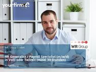 HR Generalist / Payroll Specialist (m/w/d) in Voll- oder Teilzeit (mind. 30 Stunden) - Hamburg